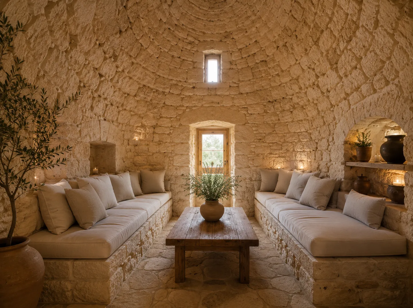 Land with old Trullo and olive trees