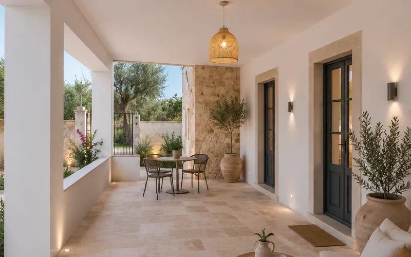 House with a big land 10km from the sea