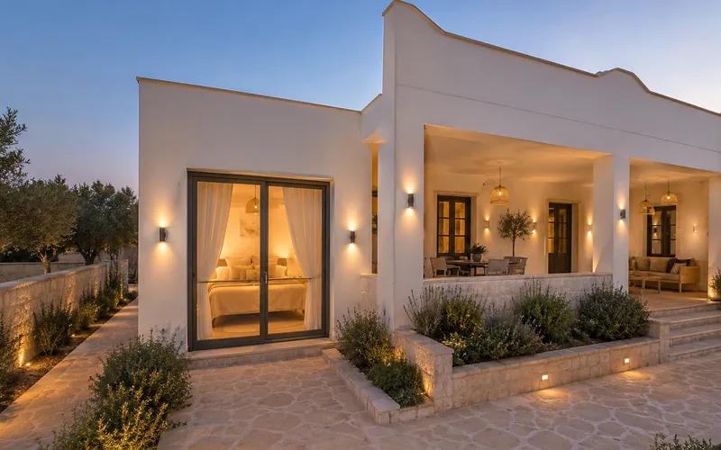 House with a big land 10km from the sea