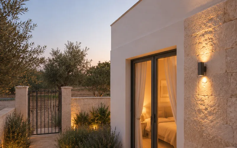 House with a big land 10km from the sea