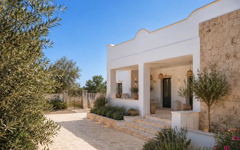House with a big land 10km from the sea